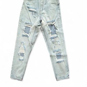 White Fox Distressed Jeans – Women's Size Small – Light Wash High Rise Mom